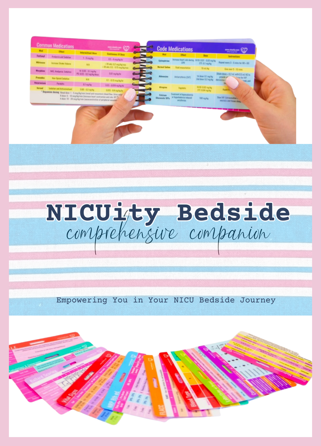 NICUity Bedside Companion I Badge Reference Card Booklet