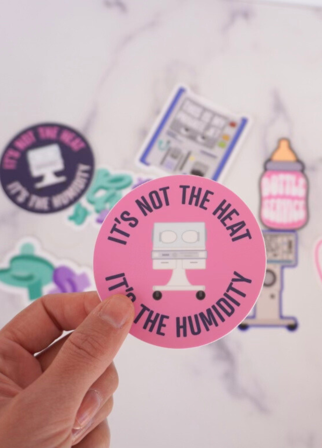 It's Not the Heat, It's the Humidity Sticker (Pink)