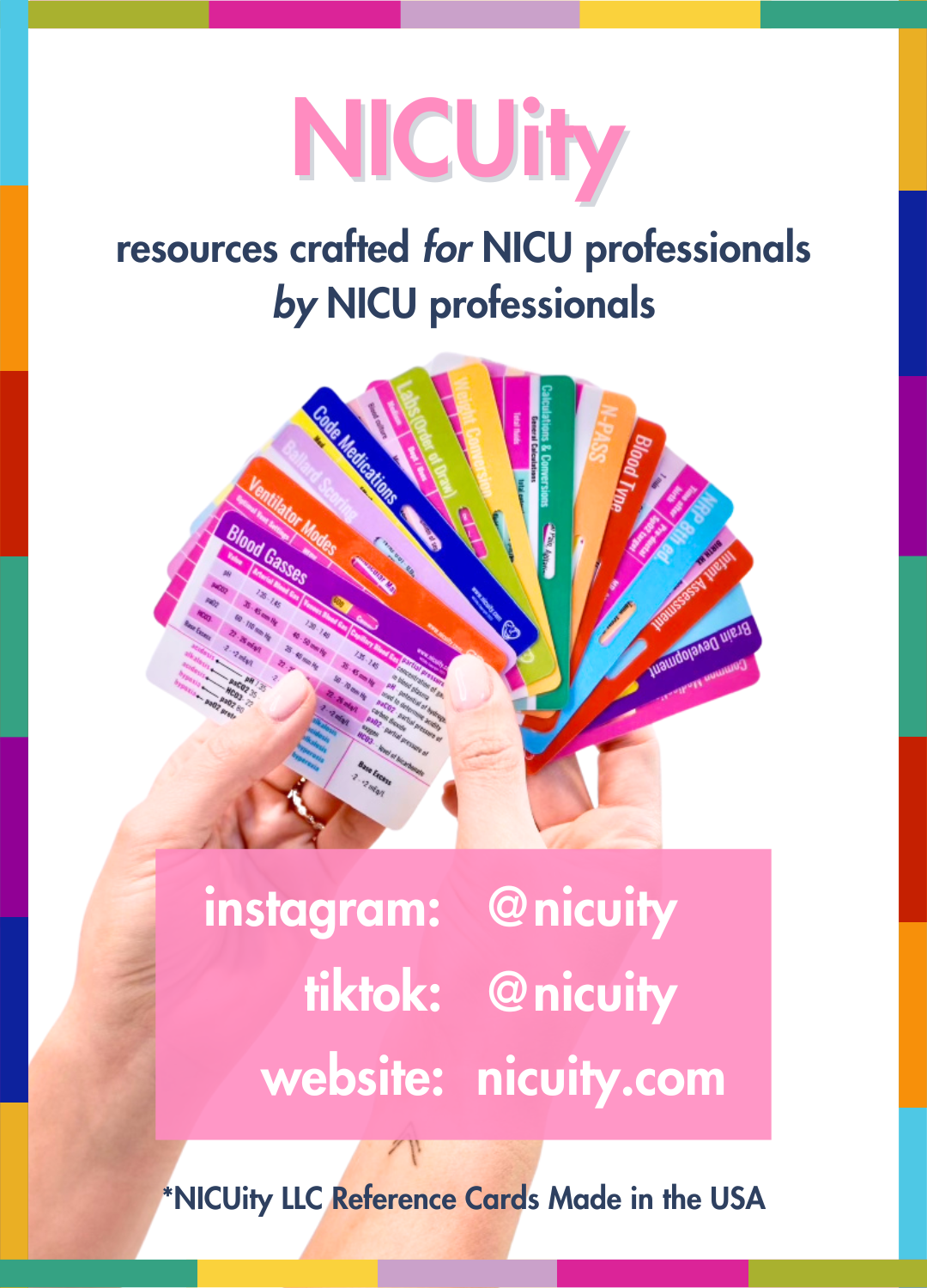 Complete NICU Nurse Badge Reference Card Bundle