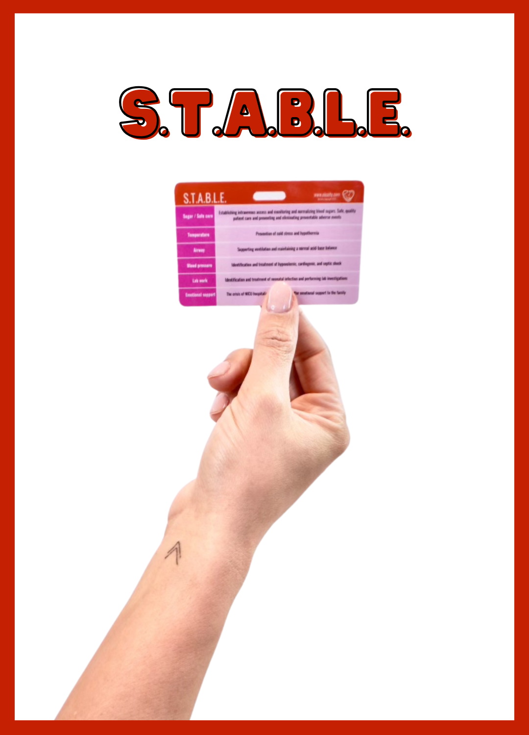 S.T.A.B.L.E. & Ventilator Modes Badge Reference Card