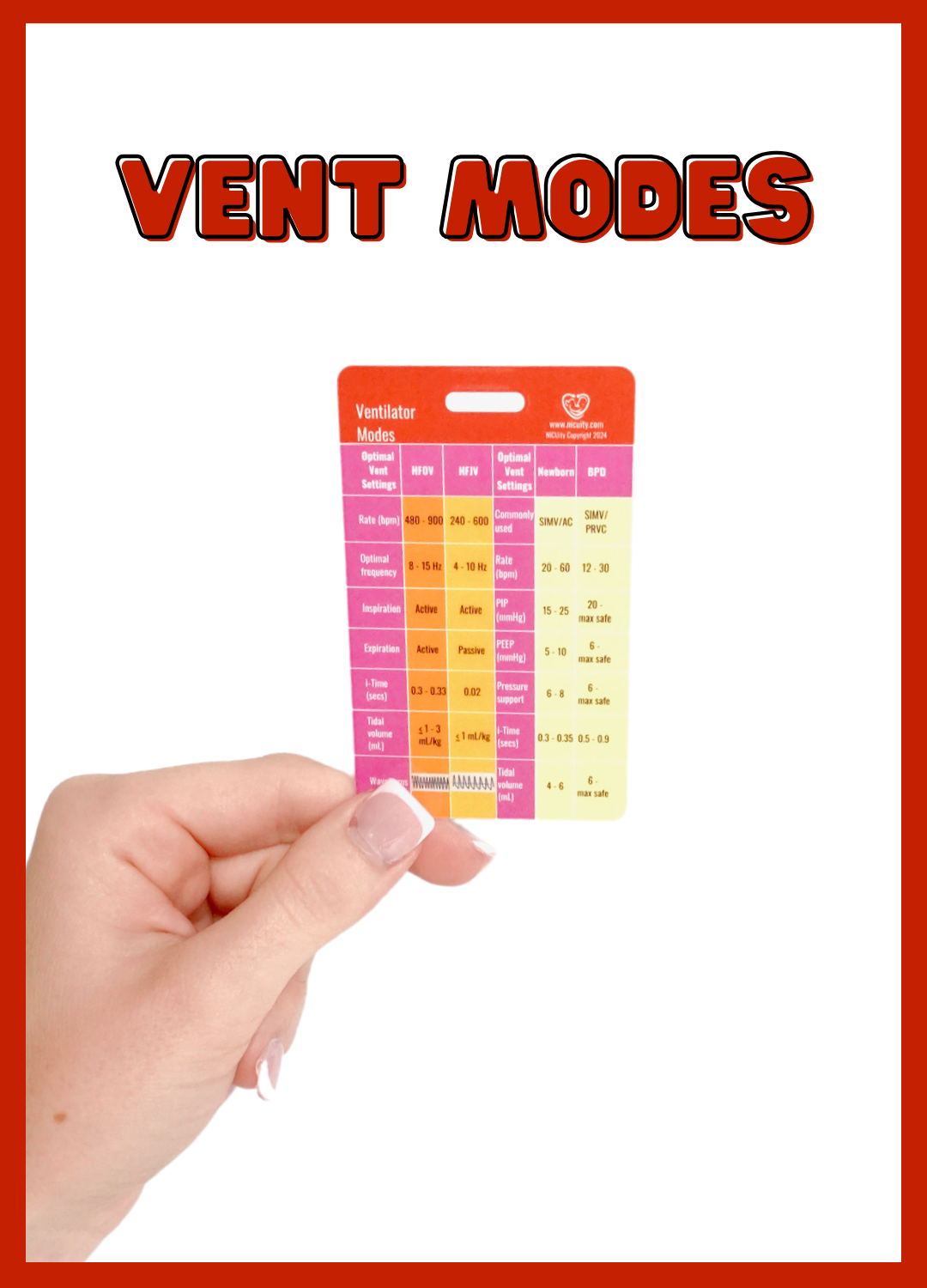 S.T.A.B.L.E. & Ventilator Modes Badge Reference Card