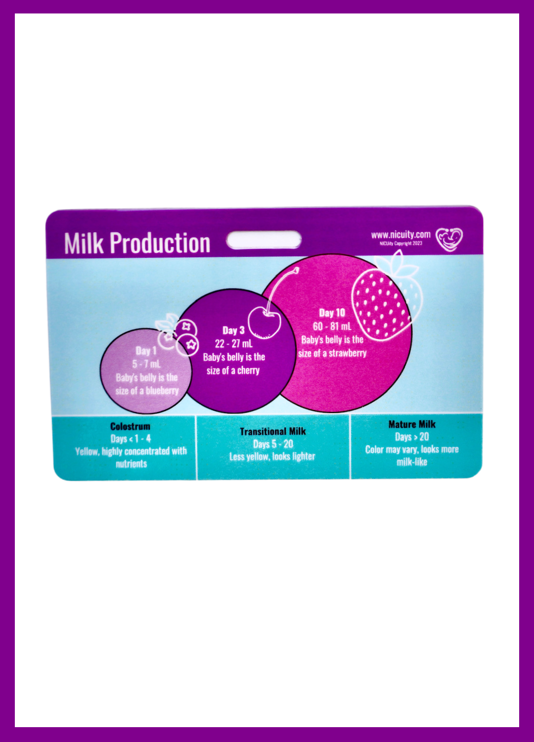 Milk Production & Brain Development Badge Reference Card