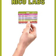 NICU Lab Values & Order of Draw Badge Card