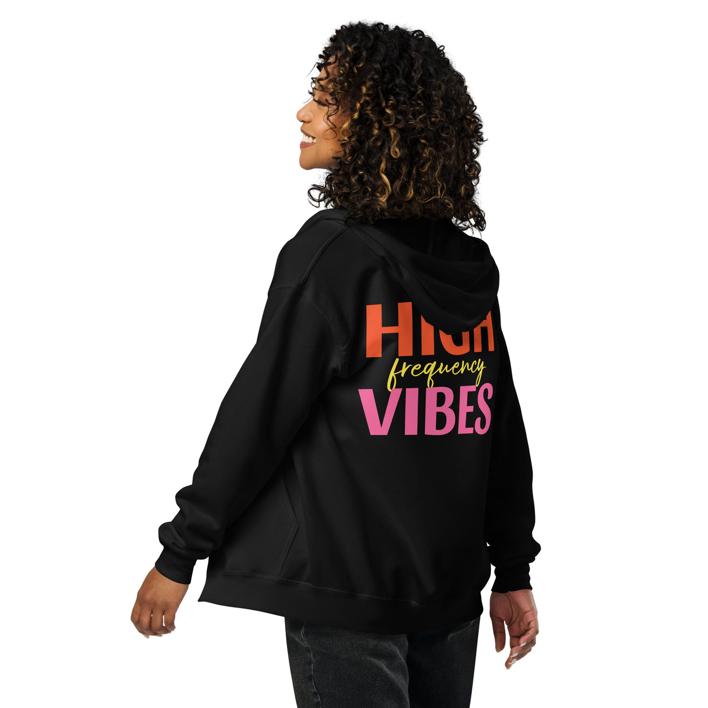 High Frequency Vibes Unisex Zip Hoodie