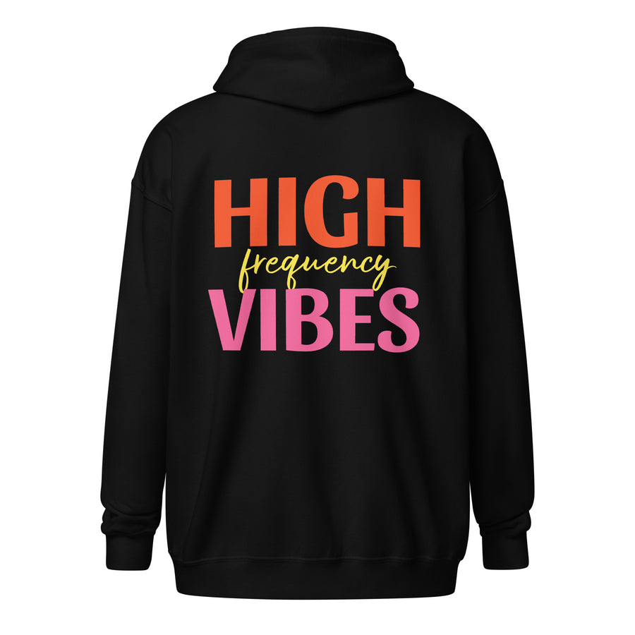 High Frequency Vibes Unisex Zip Hoodie