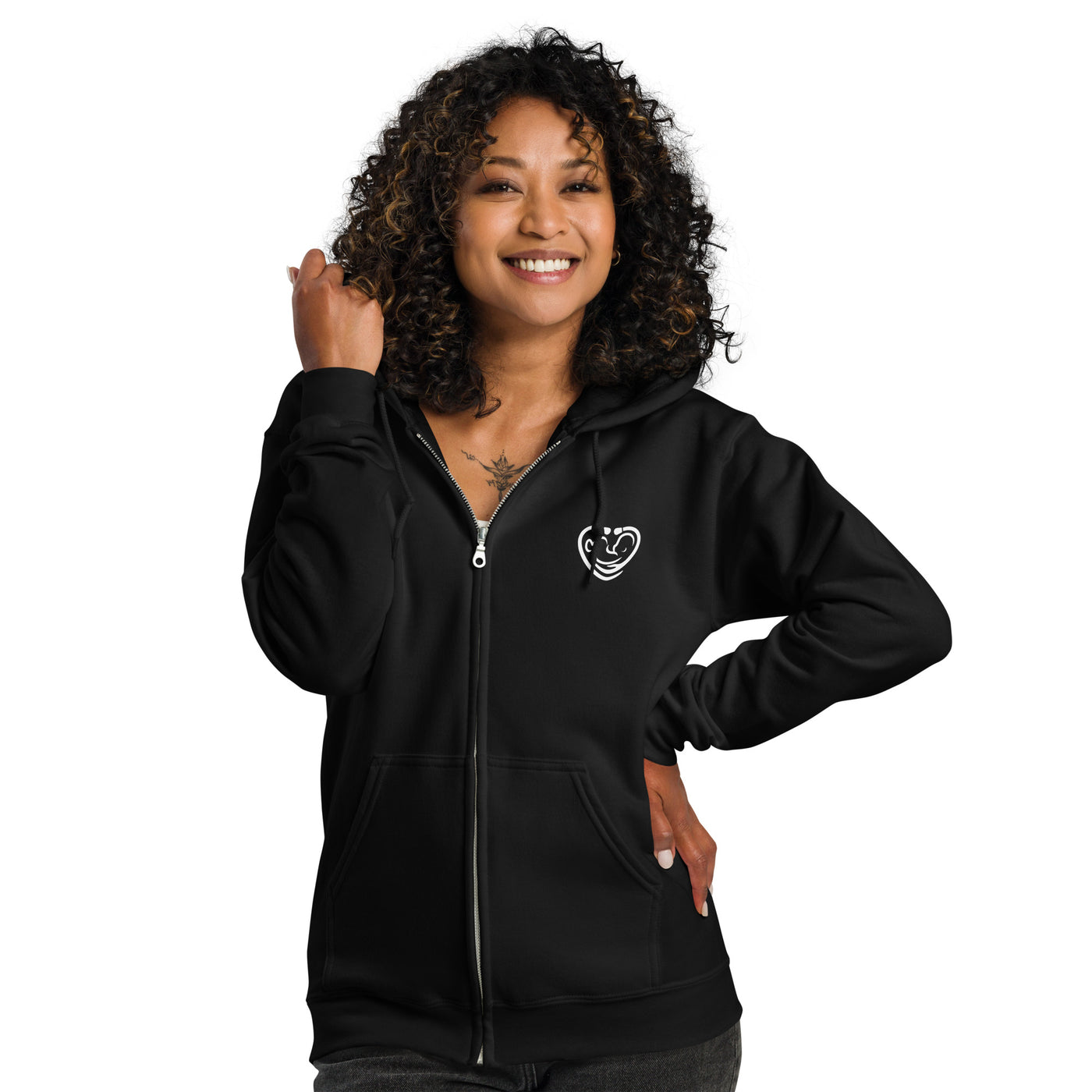 High Frequency Vibes Unisex Zip Hoodie