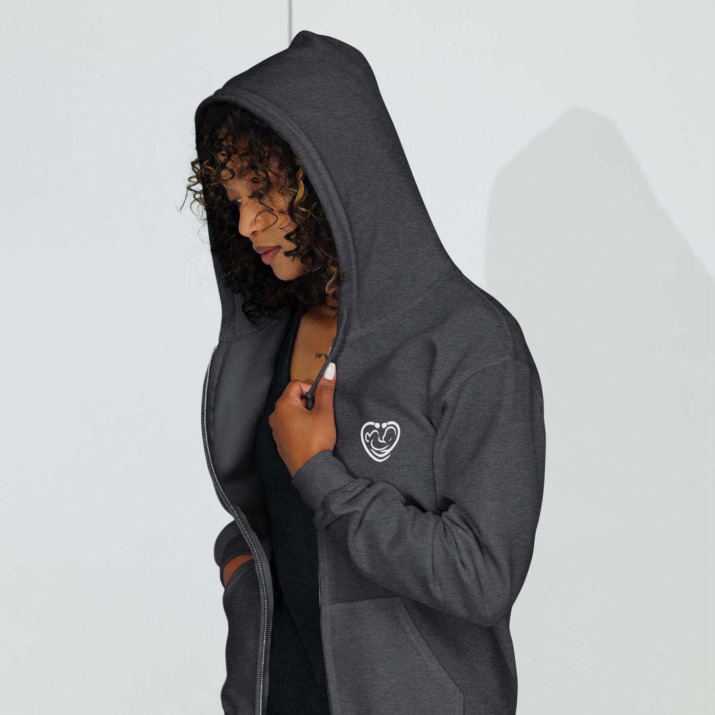 High Frequency Vibes Unisex Zip Hoodie