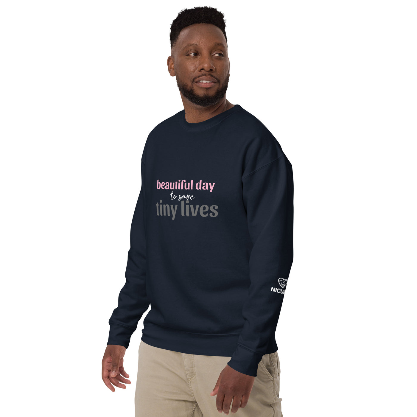 Beautiful Day to Save Tiny Lives Crew Neck