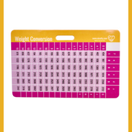 NICU Weight Conversion Badge Reference Card